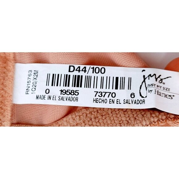 Hanes Just My Size 15763 Comfort Shaping Wireless Bra Size  44D Cheetah Print - Picture 3 of 3